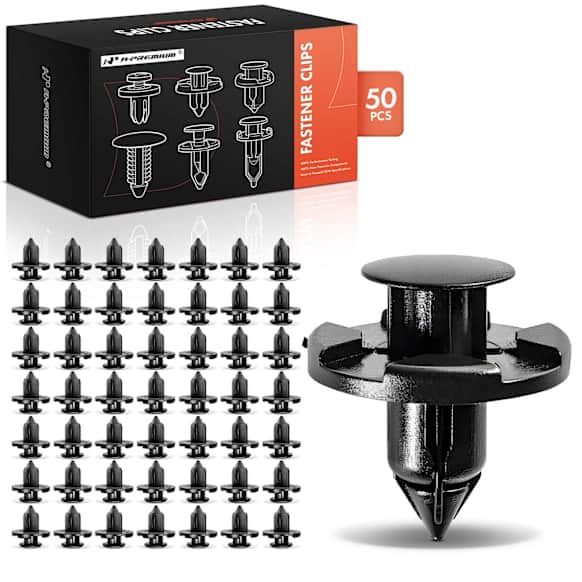 APRCF4300 50 Pcs 8mm Nylon Bumper Fender Trim Panel Retainer Clip