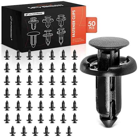 2024 Honda Odyssey - Clips & Fasteners, Black, Nylon, Set of 50