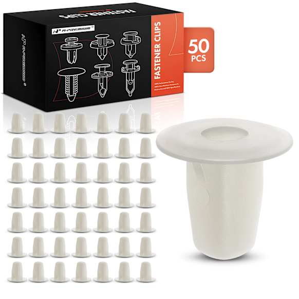 APRCF4537 50 Pcs 9mm Square Nylon Fender Lining Screw Grommet Retainer Clip