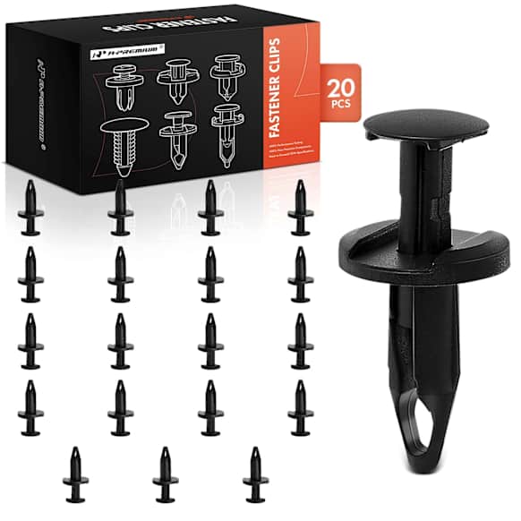 APRCF4574 20 Pcs 6.35mm Nylon Wheel Opening Moulding Retainer Push-Type