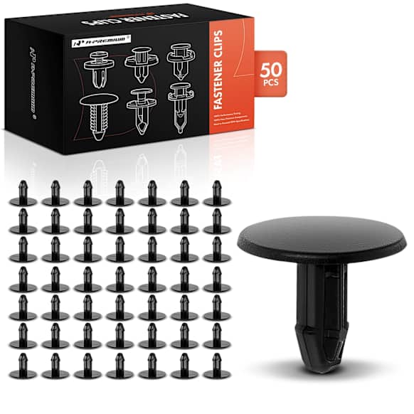 APRCF513 50 Pcs 7mm Nylon Cowl & Garnish Retainer Clips Push-Type