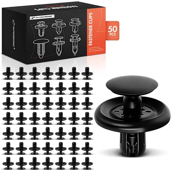 APRCF579 50 Pcs 7mm Nylon Engine Under Cover Retainer Clip Push-Type