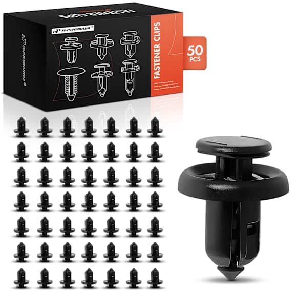 2016 Honda Pilot - Clips & Fasteners, It comes With Metal Insert, Black, Nylon, Set of 50