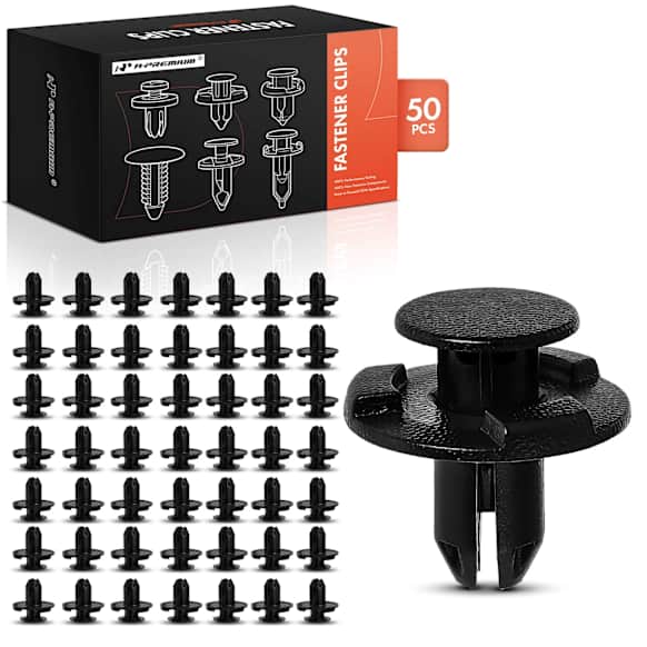 2017 Infiniti QX50 - Clips & Fasteners, These clips are only for 8 mm diameter holes, Black, Set of 50