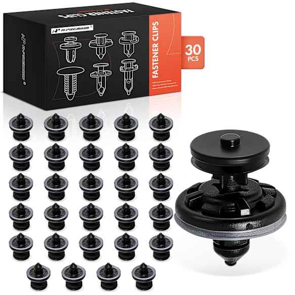 2012 Audi Q5 - Clips & Fasteners, Black and White, Nylon, Set of 30