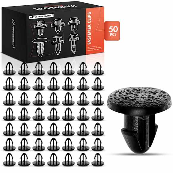 APRCF899 50 Pcs 6mm Nylon Weatherstrip Retainer Clip