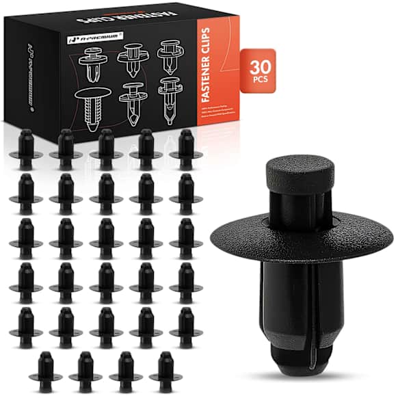 APRCF925 30 Pcs 7mm Nylon Cowl & Bumper Retainer Clip Push-Type