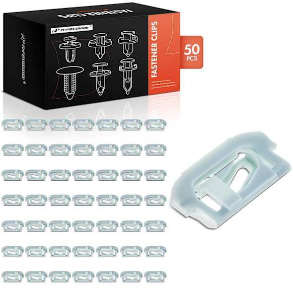 APRCF932 50 Pcs 30.16mm x 14.29mm Nylon Fastener Window Reveal Moulding Clip