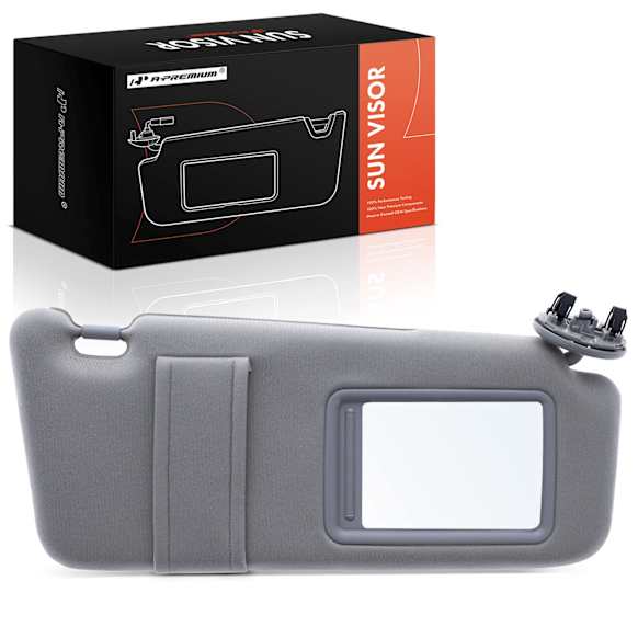 APSVR036 Front Passenger Gray Sun Visor with Mirror