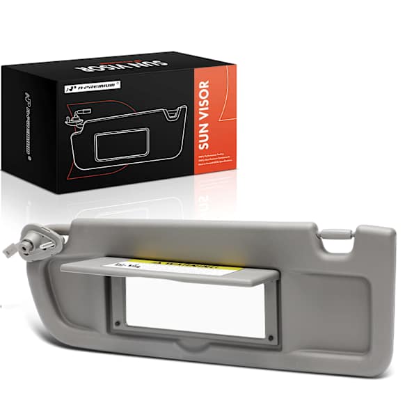 APSVR115 Driver Warm Gray Sun Visor with Mirror