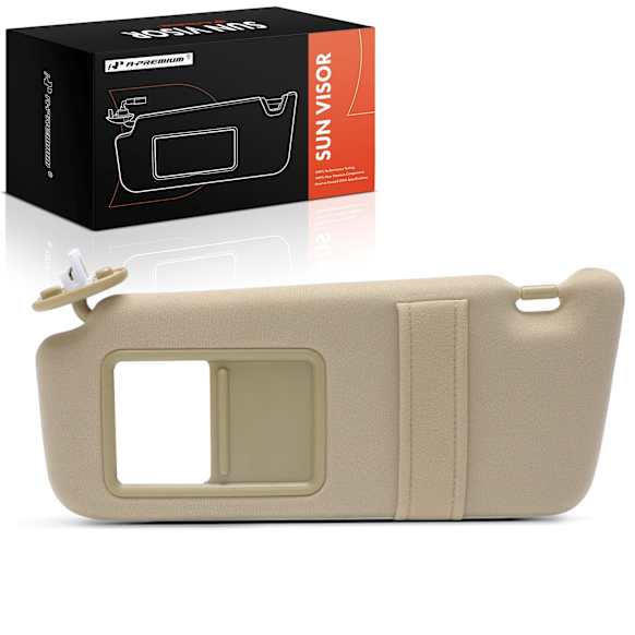 APSVR131 Driver Beige Sun Visor with Light & Mirror