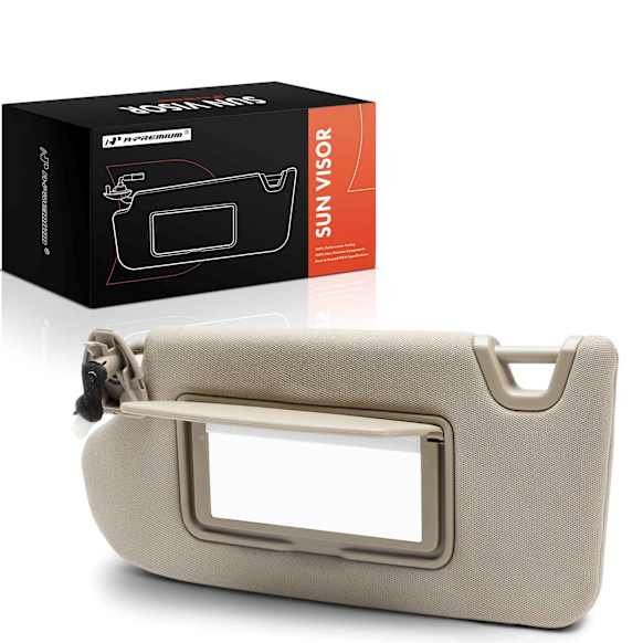 APSVR141 Driver Beige Sun Visor with Light and Mirror