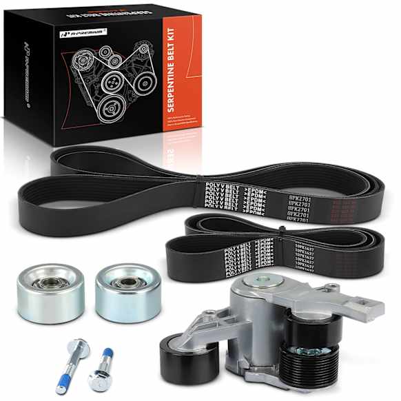 APTBK129 5 Pcs Serpentine Belt Drive Component Kit