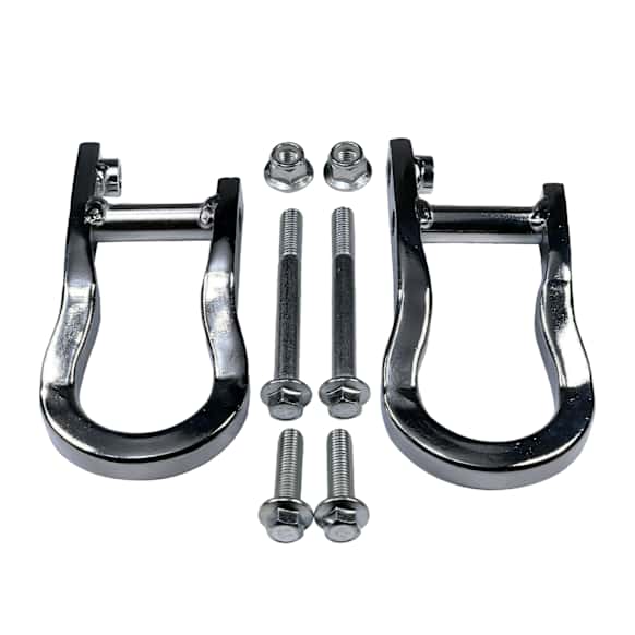APTHK002 2 Pcs Chrome Front Tow Hooks