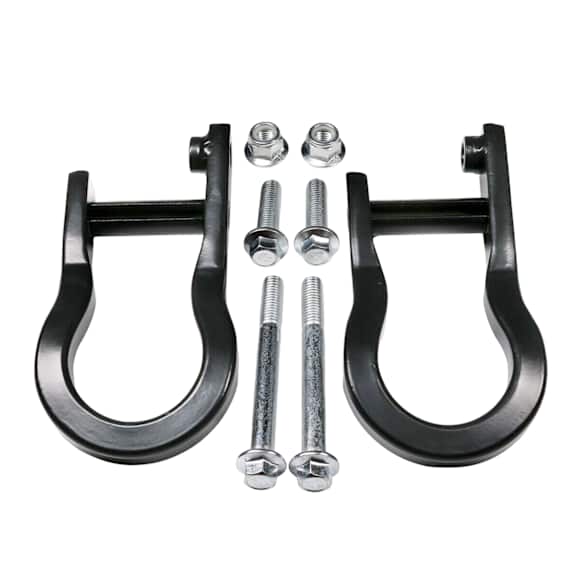 APTHK003 2x Black Front Tow Hooks