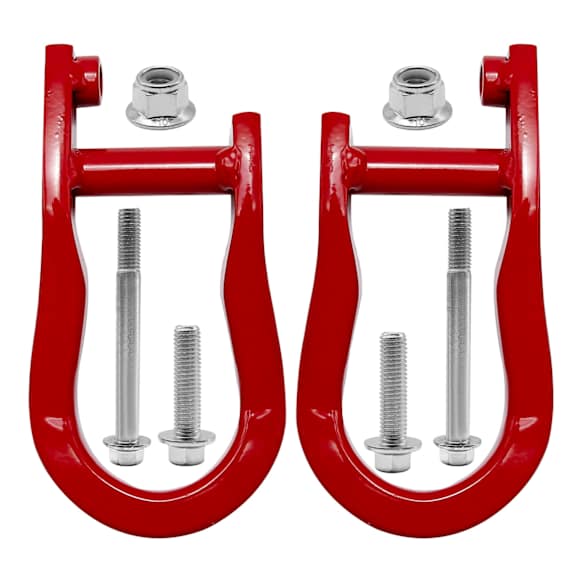APTHK005 2 Pcs Red Front Tow Hooks