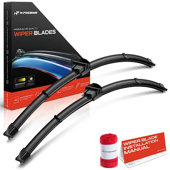 APWB004 2 Pcs 24 in.  19 in. Windshield Wiper Blades