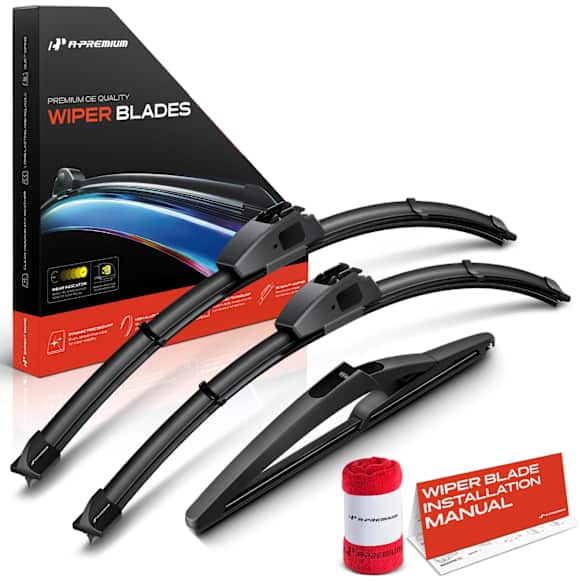 APWB493 3-Pc 22 in. + 22 in. + 10 in. Windshield Wiper Blades