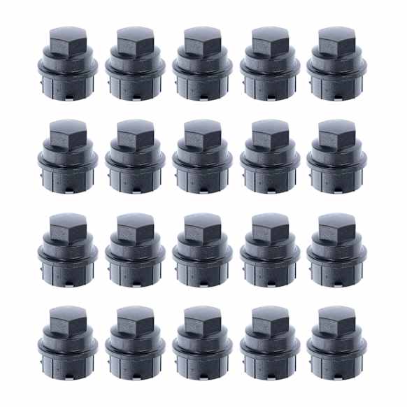 APWBC130PG 20 Pcs Silver Lug Nut Cover Wheel Nut Caps