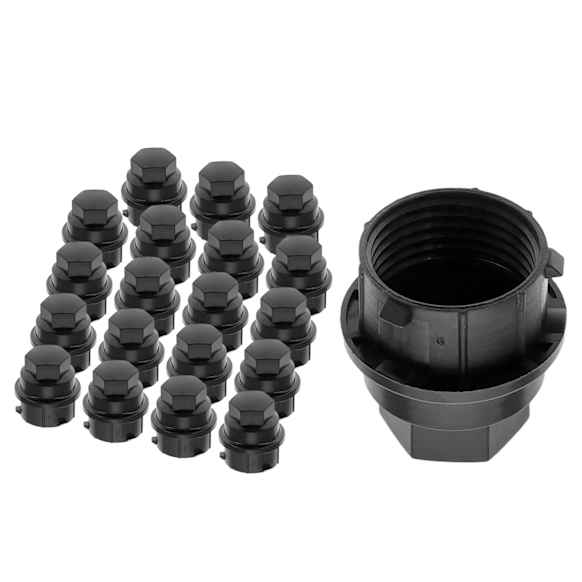 APWBC95PG 20 Pcs Black Wheel Nut Cover