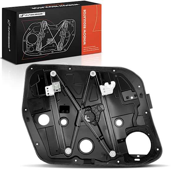 APWR3631 Hatchback Front, Passenger Side Manual Window Regulator, Without Motor