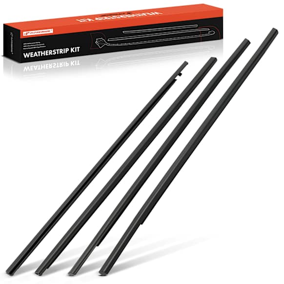 APWSL036 4 Pcs Front Door & Rear Window Weatherstrip Moulding Trim Belt
