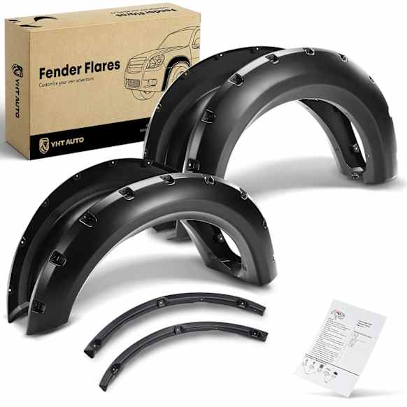 YHTFF00025 4x Front & Rear Pocket Style Fender Flare