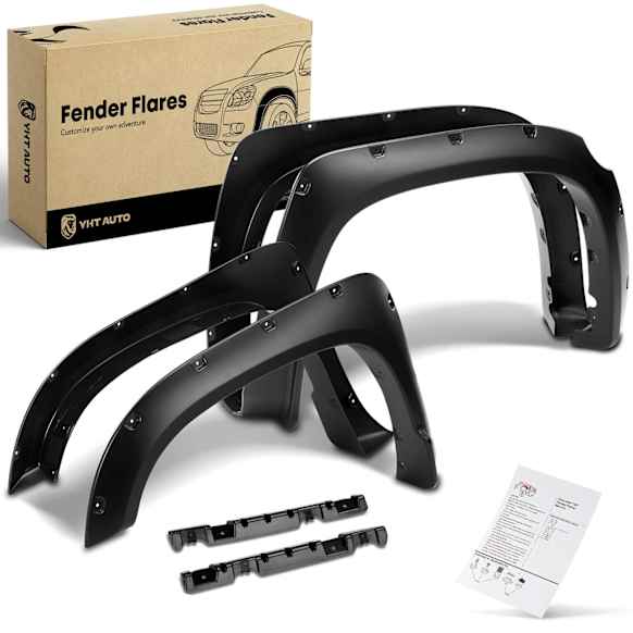 YHTFF00038 4x Front & Rear Pocket Rivet Style Fender Flare