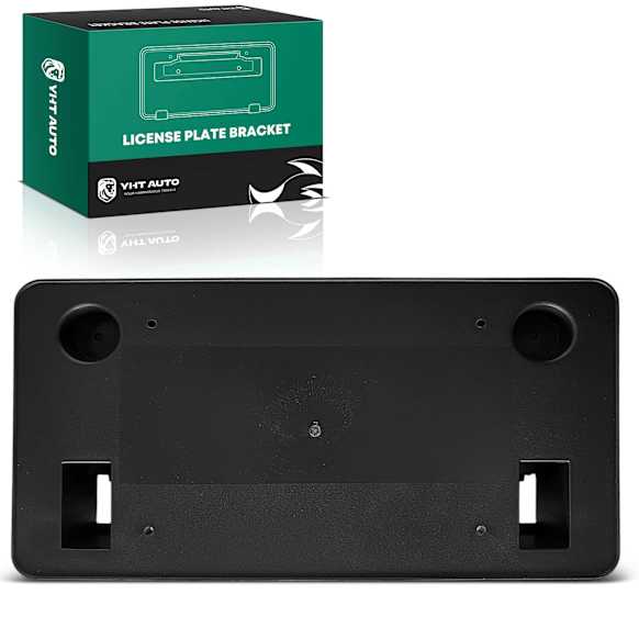 YHTLPB0149 Front Black Plastic Bumper License Plate Bracket