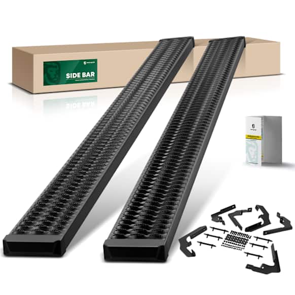 YHTSBAR0522 7 Inch Textured Black Aluminum Running Boards