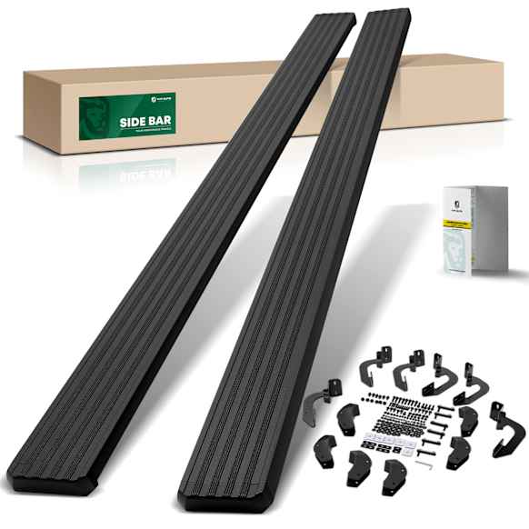 YHTSBAR0612 5 Inch Textured Black Aluminum Running Boards