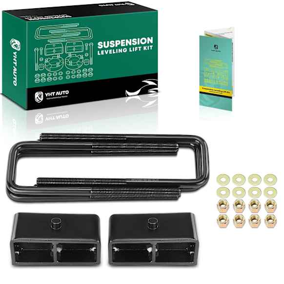 YHTSPLK0001 2-inch Rear Leveling Lift Kit with Blocks & U-Bolts