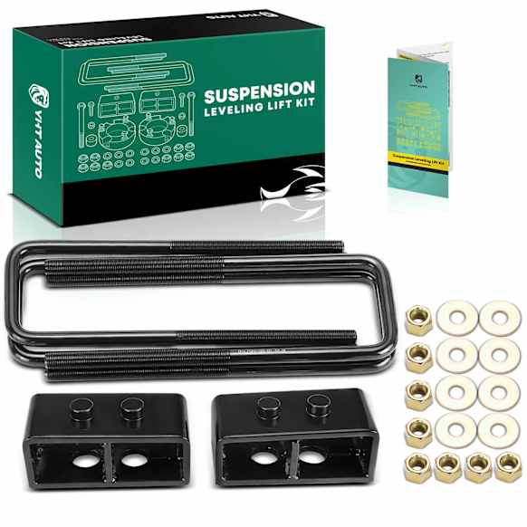 YHTSPLK0042 2-inch Rear Leveling Lift Kit with Blocks & U-Bolts