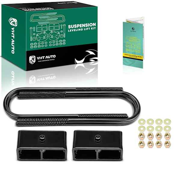 YHTSPLK0091 2-inch Rear Leveling Lift Kit with Blocks & U-Bolts