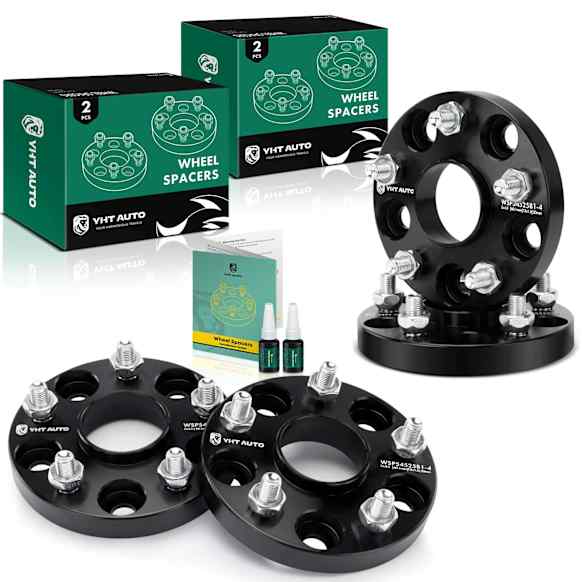 YHTWSP0183 4 Pcs Black 5x4.5 to 5x4.5 inches Wheel Spacers M12x1.5 60.1mm 0.79 inch