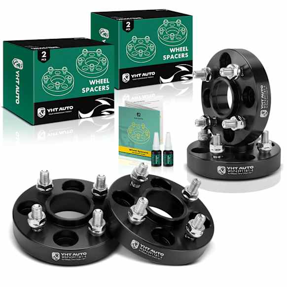 YHTWSP0203 4 Pcs Black 4x3.94 to 4x3.94 inches Wheel Spacers M12x1.5 60.1mm 1 inch