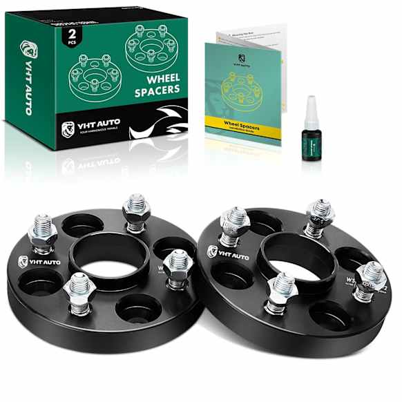 YHTWSP0477 2 Pcs Black 4x3.93 to 4x3.93 inches Wheel Spacers M12x1.5 56.1mm 0.79 inches