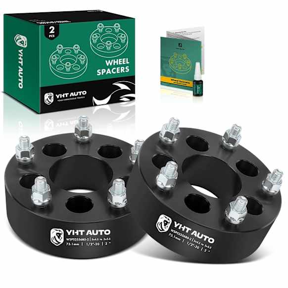 YHTWSP0611 2 Pcs 5x4.5 to 5x5.5 Wheel Adapter 1/2 inch-20 73.1mm 2 inch