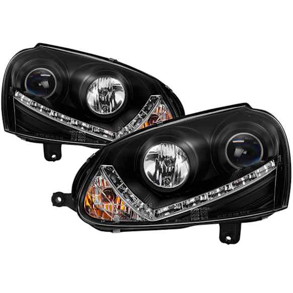 5017529 Driver and Passenger Side Halogen Headlight, Without bulb(s), Clear Lens, Black Interior, Signature Series