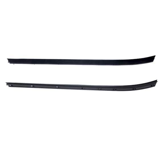 WFP 5111 04 Front, Driver and Passenger Side Door Molding and Beltlines, Black, 4-Door, Extended Cab Pickup, Inner