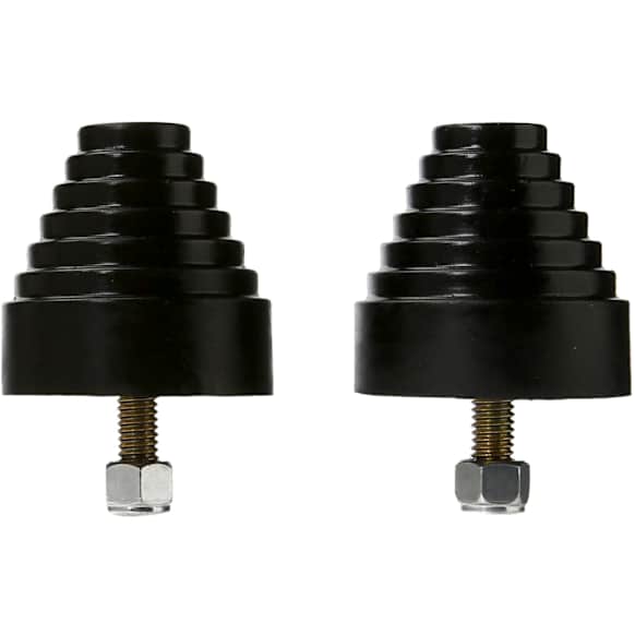 19-1318-BL Bump Stop - Black, Polyurethane, Universal, Set of 2
