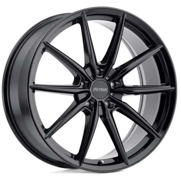 1980P4B355120B76 Aluminum Black Wheel, 19 in. X 8 in., 5 x 4.5 in. Bolt Pattern