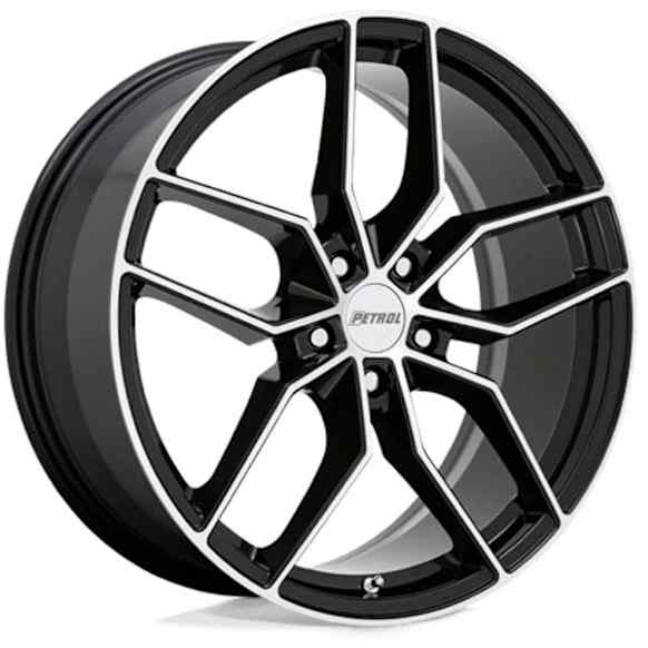 1980P5C405114B76 Aluminum Black Wheel, 19 in. X 8 in., 5 x 114.3 mm Bolt Pattern
