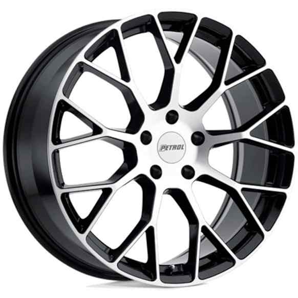 1996 Mitsubishi 3000GT - Aluminum Black Wheel, 20 in. x 8.5 in., 5 x 4.5 in. Bolt Pattern