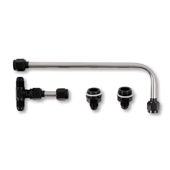 34-600BKQFT Carburetor Fuel Feed Line - Black, Stainless Steel, Universal