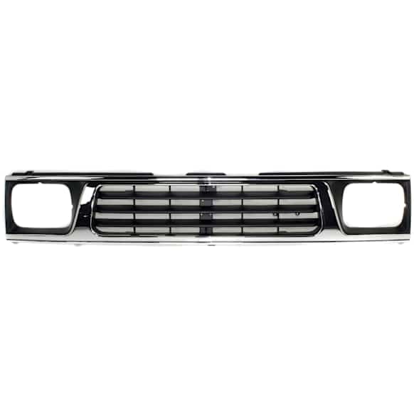 Grille, Chrome Shell with Painted Black Insert, Base Model