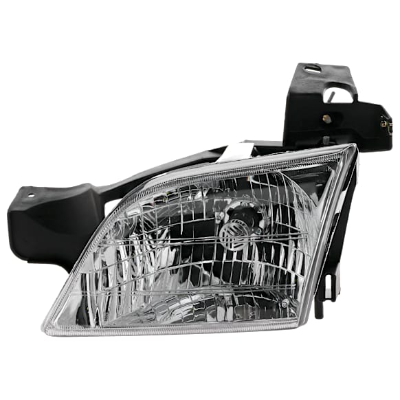 Driver Side Headlight, with Bulb, Halogen, Clear Lens, 6 Cyl., 3.4L Engine, CAPA CERTIFIED