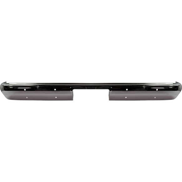 Rear Bumper, Chrome, Without License Plate Provision, Without Molding Holes, Without Mounting Brackets