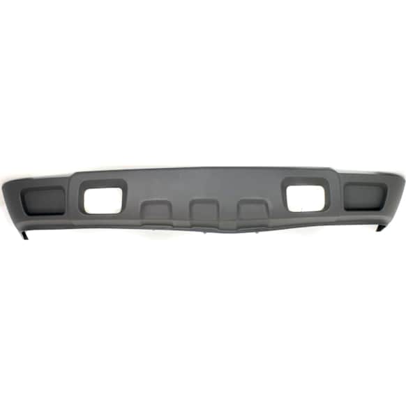 Front Valance, Air Deflector, Charcoal Black, For Models With Towing Package and Without Fog Lights, CAPA CERTIFIED