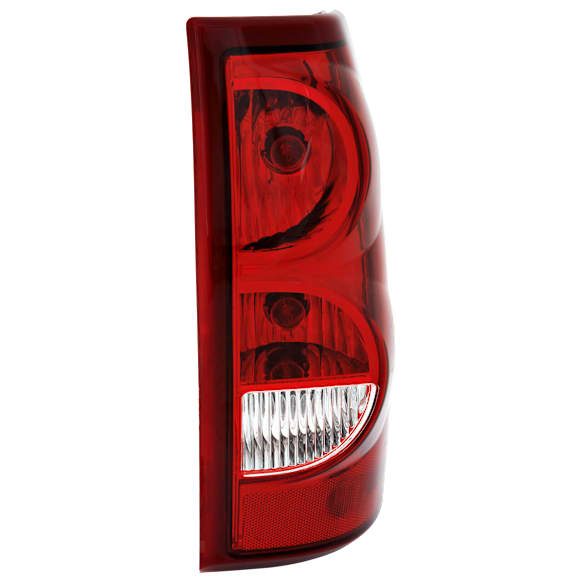 Passenger Side Tail Light, with Bulb, Halogen, Clear and Red Lens